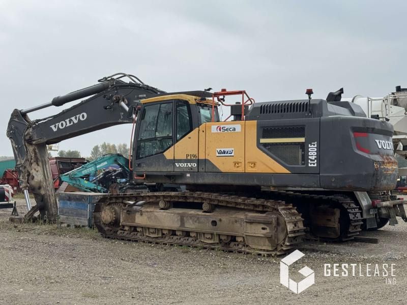 2017 Volvo EC480EL crawler excavator, side profile view 2017 Volvo EC480EL crawler excavator, side profile view