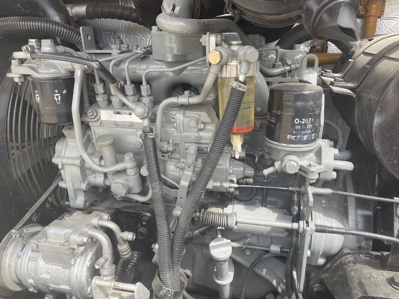 2023 Komatsu PC240 crawler excavator engine bay detail