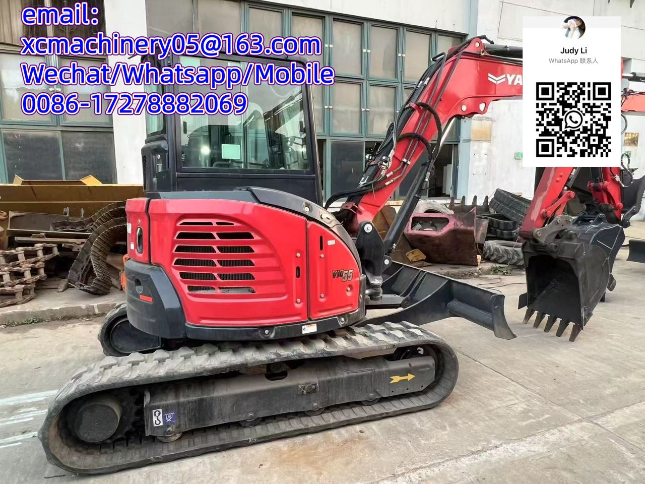 2023 Yanmar VIO55 mini excavator, side profile view 2023 Yanmar VIO55 mini excavator, side profile view