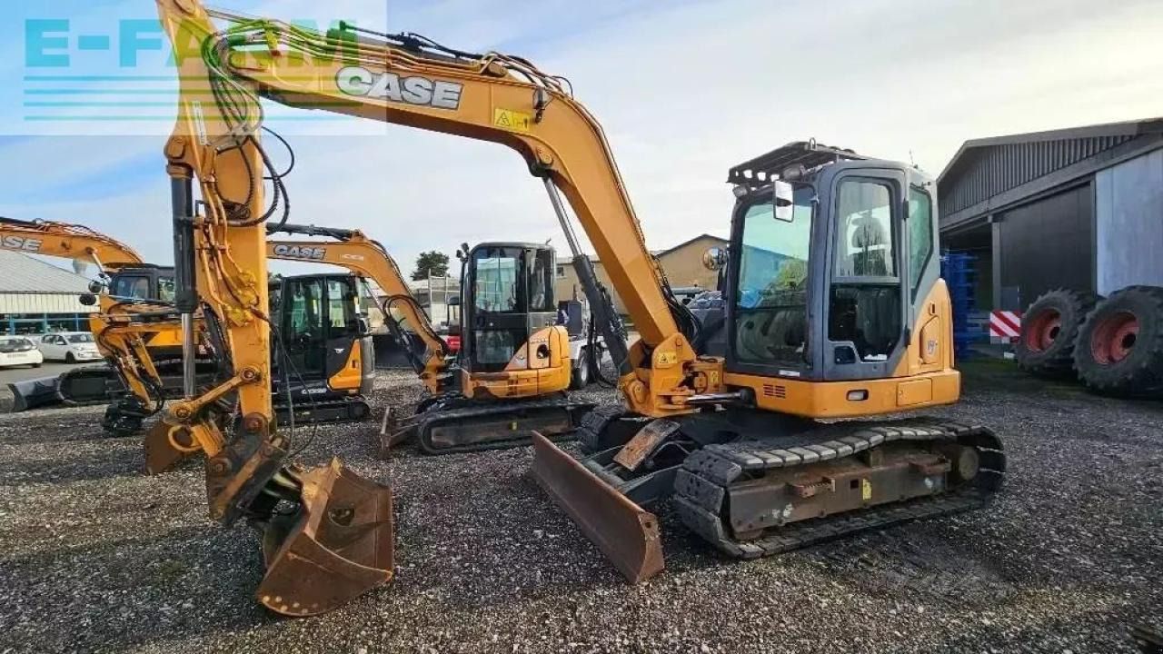 2014 CASE CX80C crawler excavator, front three-quarter view