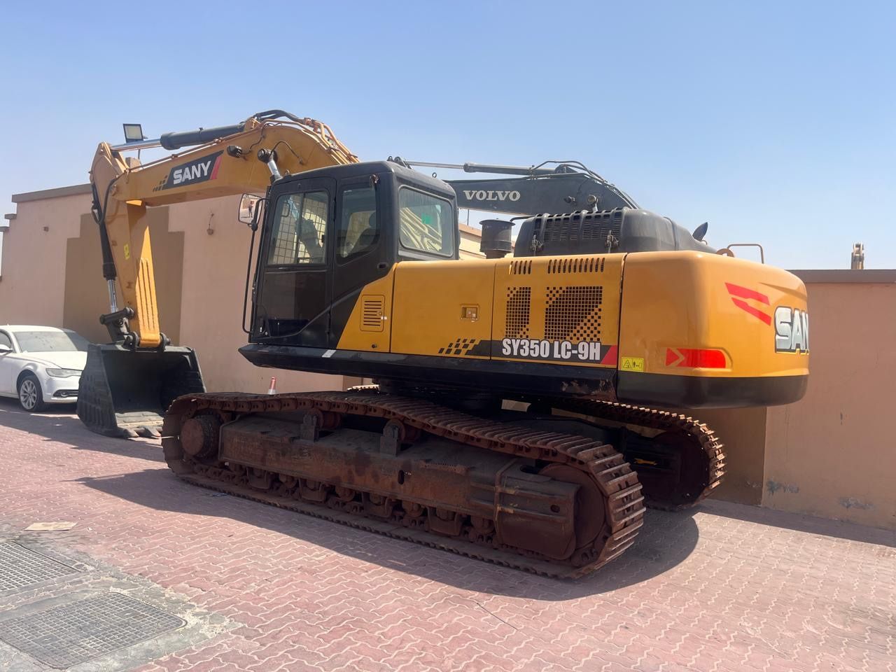 2020 Sany SY350 LC-9H crawler excavator, rear three-quarter view