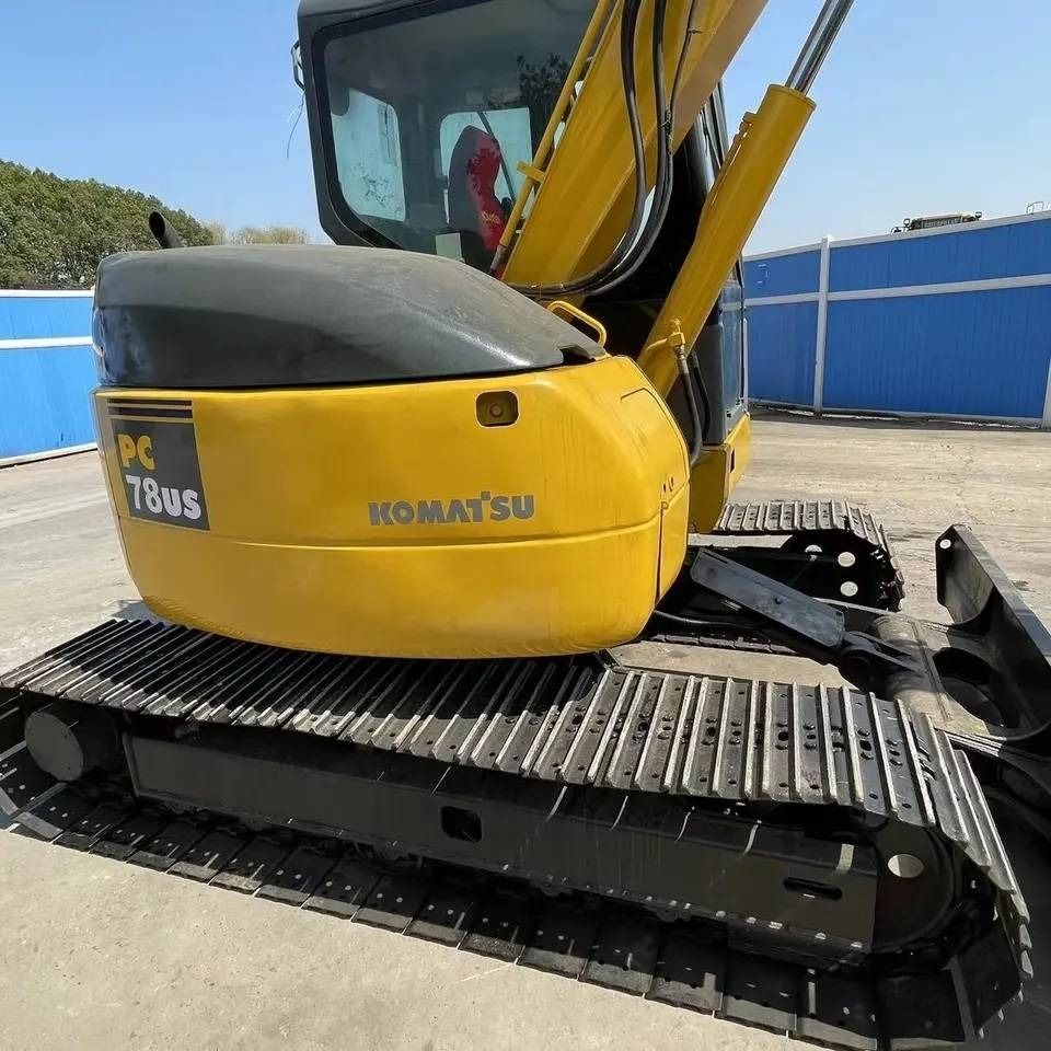 2023 Komatsu PC78US-6 mini excavator rear quarter view