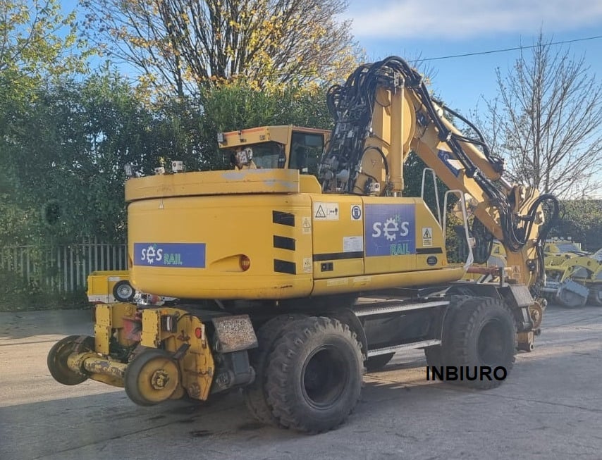 2012 Atlas 1604 KZW wheel excavator, rear three-quarter view
