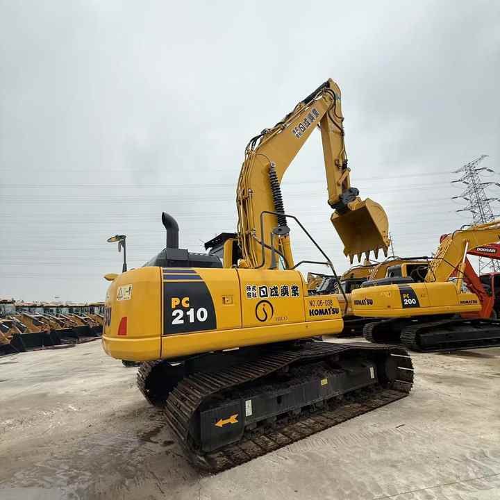 2020 Komatsu PC210-8 crawler excavator, rear three-quarter view