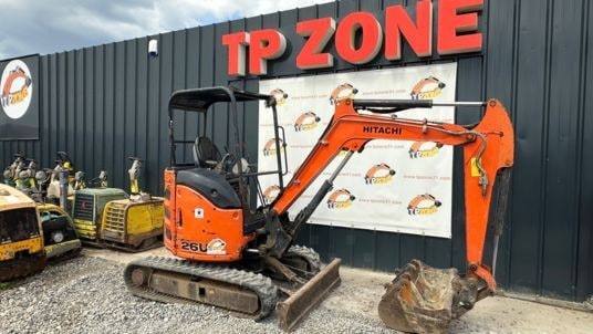 2017 Hitachi ZX26U-5 mini excavator, side view