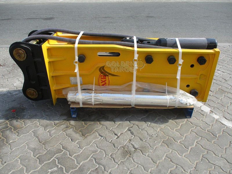 2024 AXB BRK140A hydraulic breaker side view 2024 AXB BRK140A hydraulic breaker side view