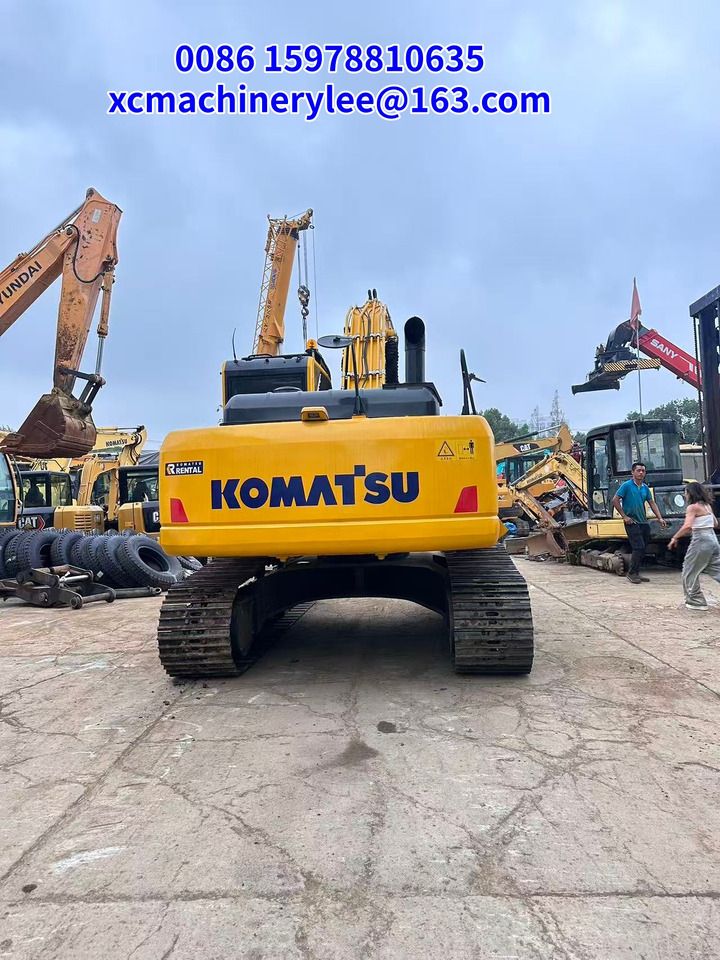 2024 Komatsu PC210 crawler excavator rear view 2024 Komatsu PC210 crawler excavator rear view
