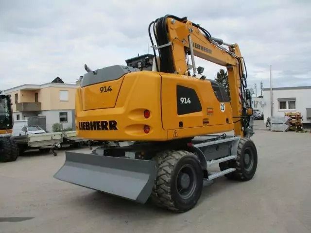2023 Liebherr A914 Litronic wheel excavator rear view 2023 Liebherr A914 Litronic wheel excavator rear view
