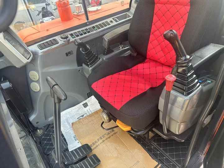 2020 Doosan DX60 crawler excavator interior cab view