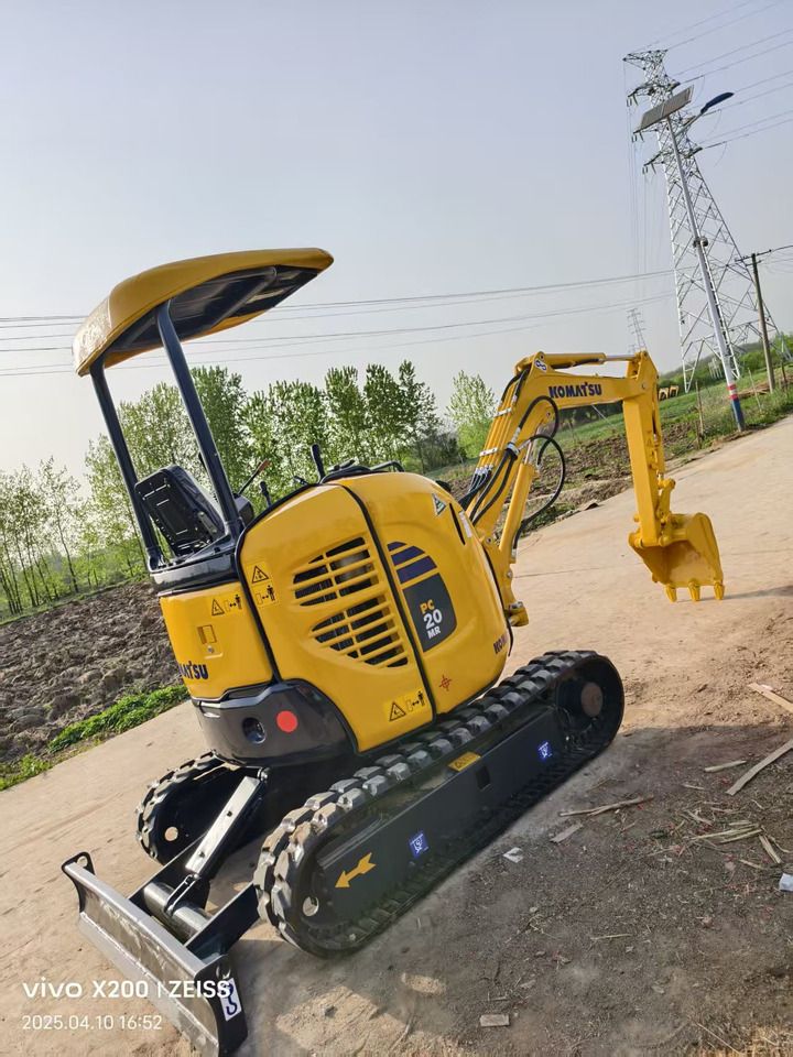 2023 Komatsu PC20MR mini excavator, rear three-quarter view 2023 Komatsu PC20MR mini excavator, rear three-quarter view