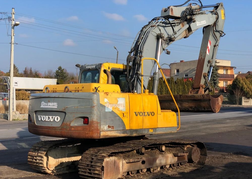 2004 Volvo EC160B NLC crawler excavator, rear three-quarter view 2004 Volvo EC160B NLC crawler excavator, rear three-quarter view