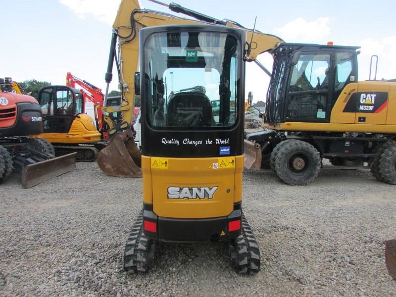 2023 Sany SY18C mini excavator, rear view