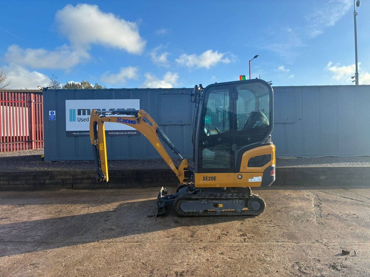 2024 XCMG XE20E mini excavator, side view