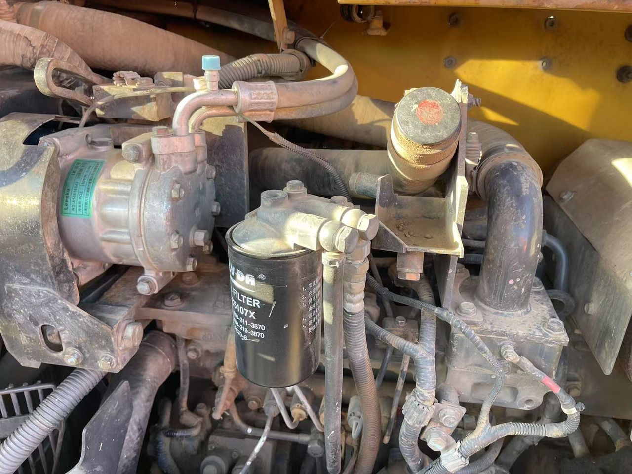 2018 Komatsu PC70-8 mini excavator engine bay detail 2018 Komatsu PC70-8 mini excavator engine bay detail