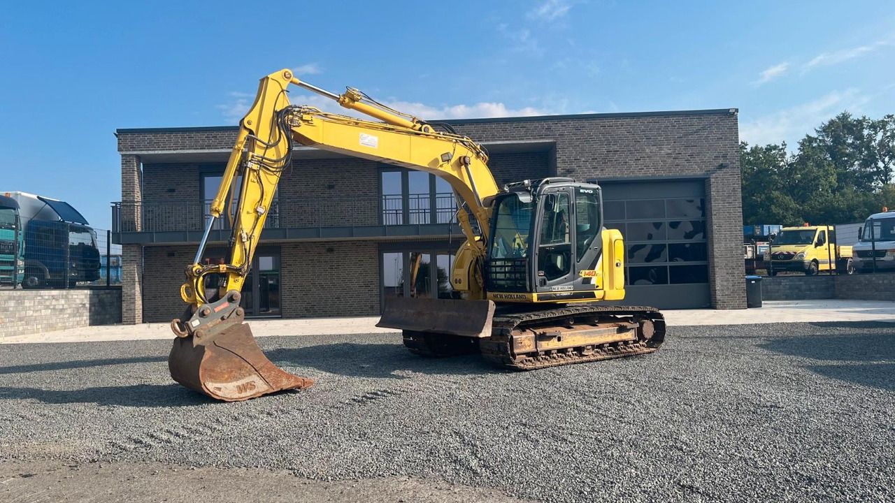 2016 New Holland E140CSR crawler excavator, side profile view