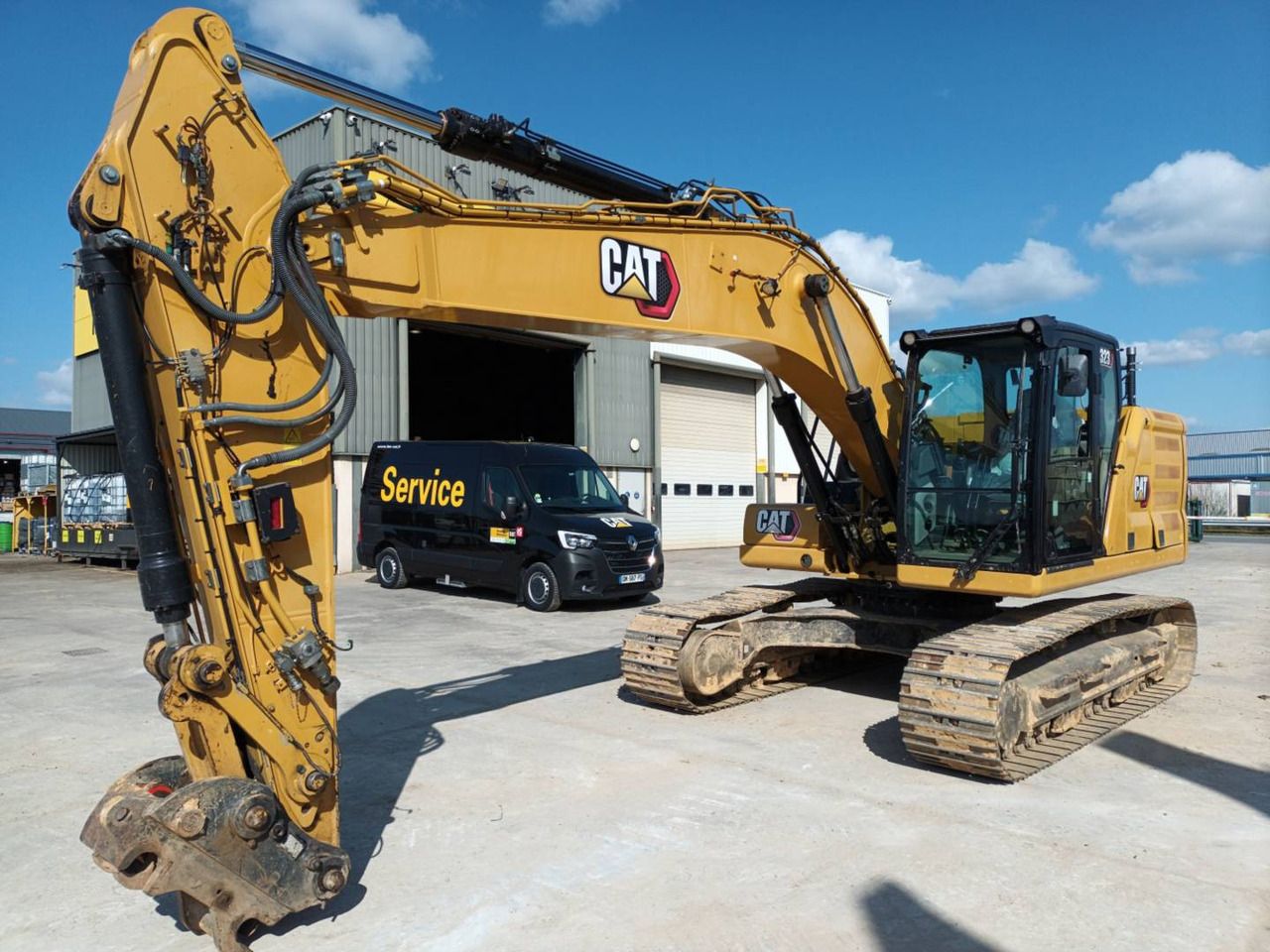 2020 Caterpillar 323 crawler excavator, side view 2020 Caterpillar 323 crawler excavator, side view