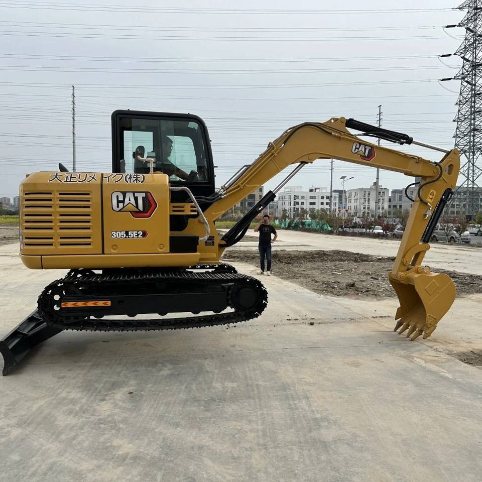 2022 Caterpillar 305.5E2 mini excavator, side profile view 2022 Caterpillar 305.5E2 mini excavator, side profile view