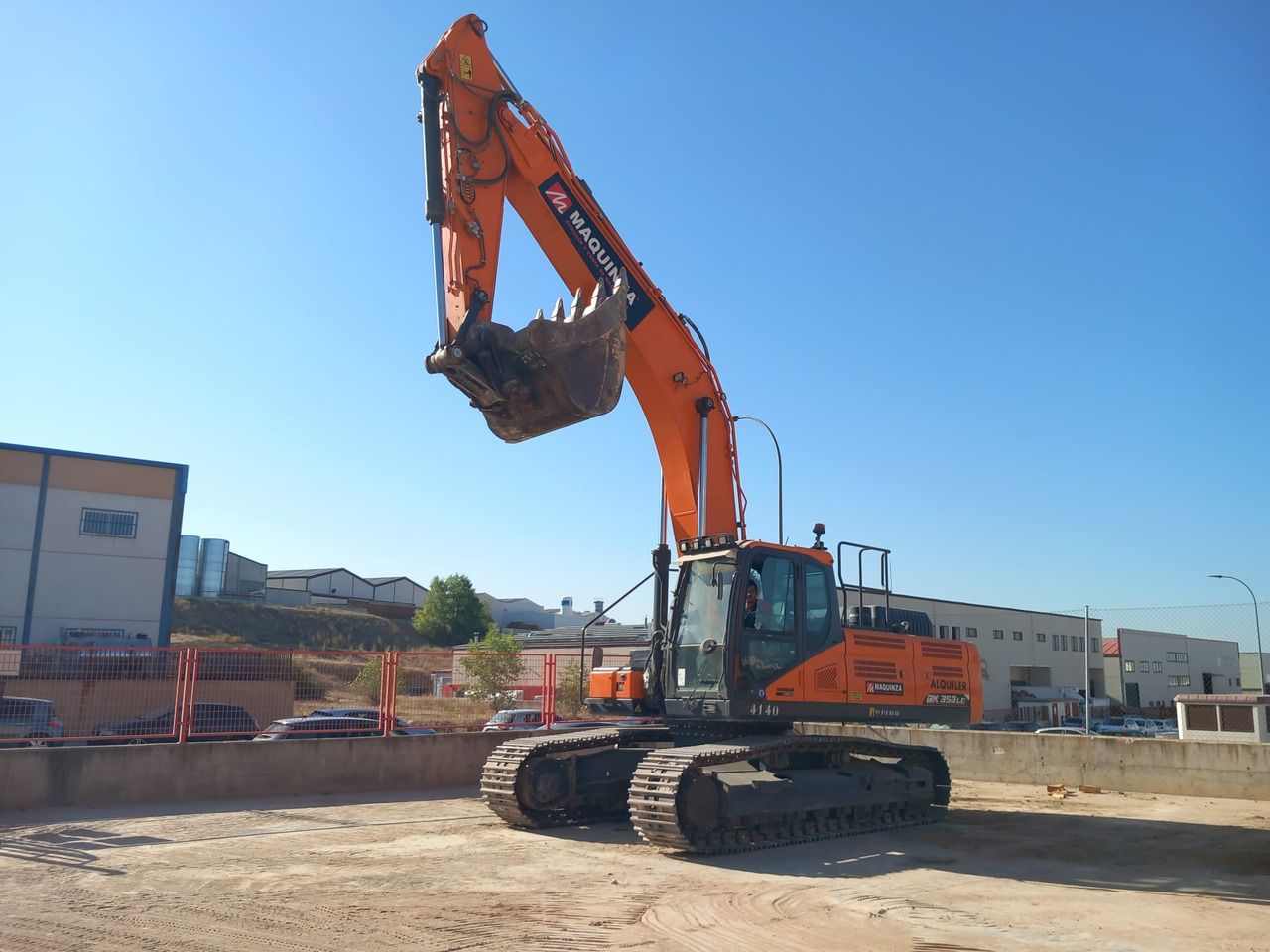 2021 Doosan DX350LC-7 crawler excavator, side profile view