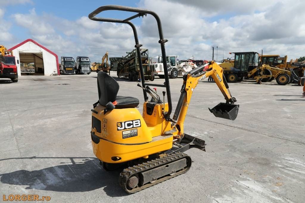 2015 JCB 8008 CTS mini excavator, rear three-quarter view