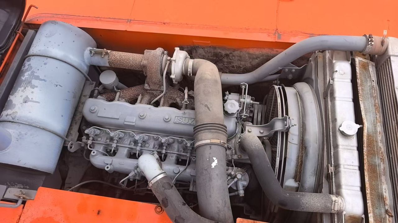 2015 Hitachi ZX240 crawler excavator engine compartment view