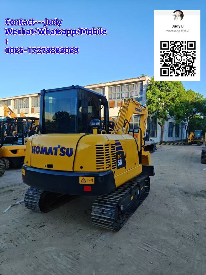 2022 Komatsu PC56 mini excavator rear view 2022 Komatsu PC56 mini excavator rear view