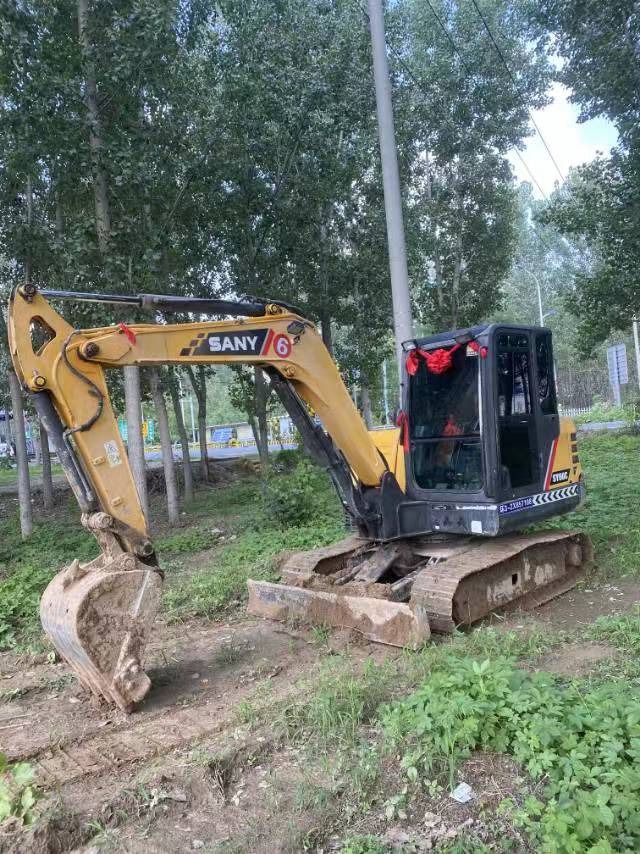 2020 Sany SY60C mini excavator, side view