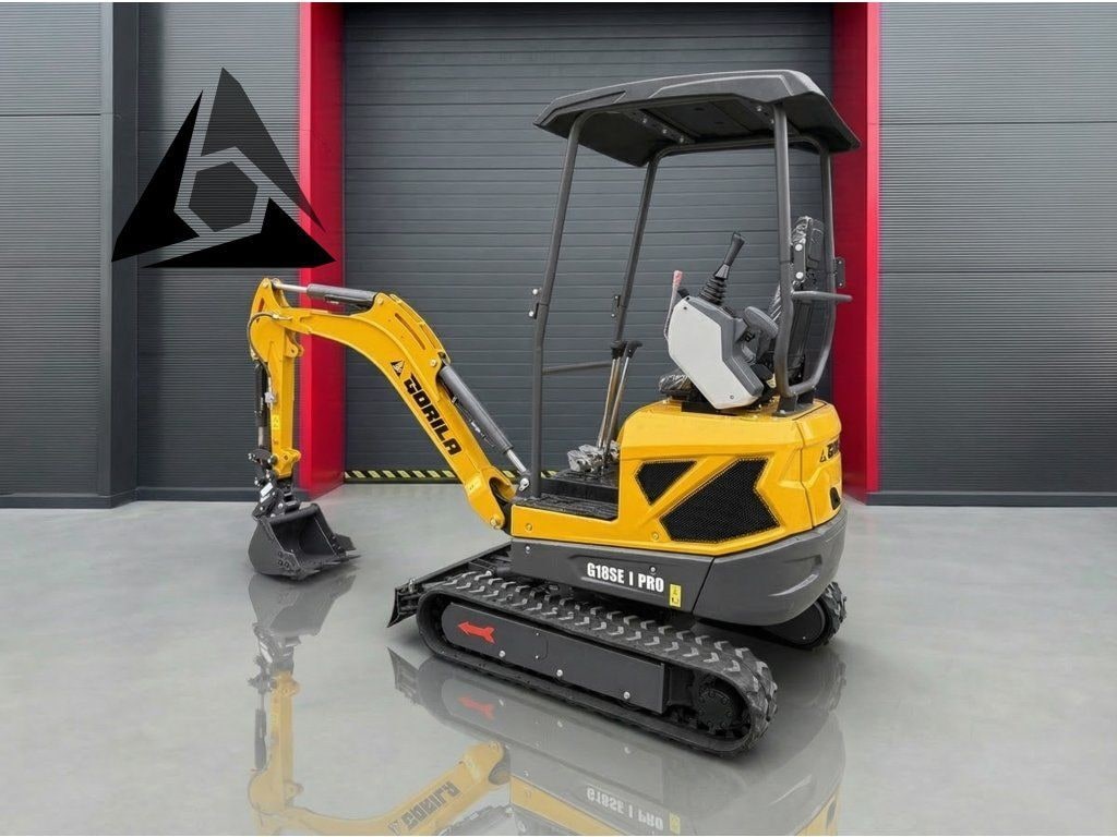 2026 Gorila G-18SE I PRO mini excavator, side view 2026 Gorila G-18SE I PRO mini excavator, side view