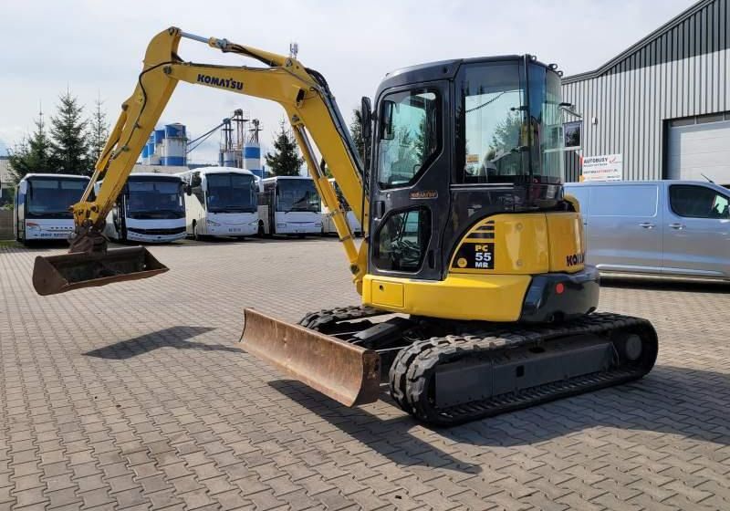 2014 Komatsu PC55MR-3 crawler excavator, side view