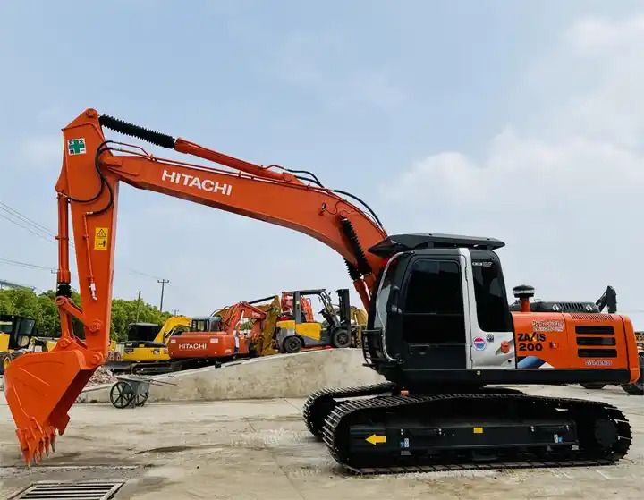 2023 Hitachi Zaxis 200 crawler excavator, side profile view