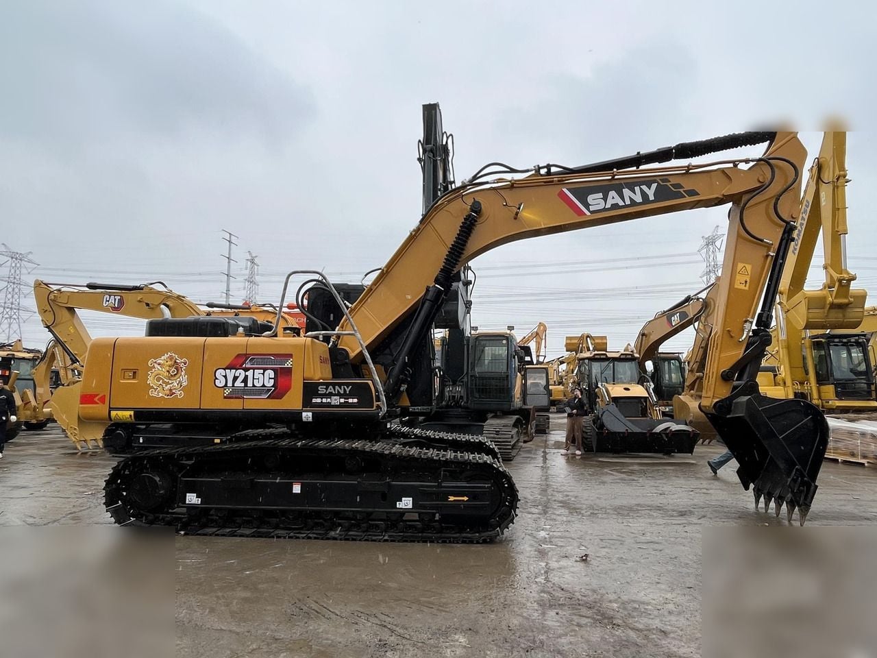 2025 Sany SY215C crawler excavator side view