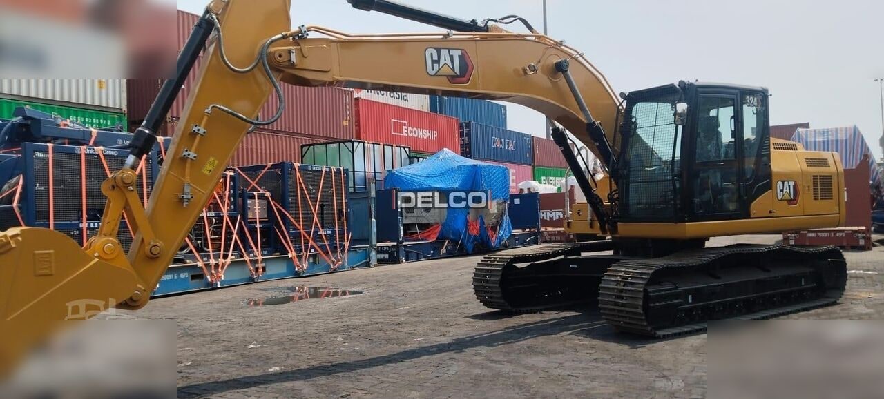2026 Caterpillar 324 crawler excavator, side view