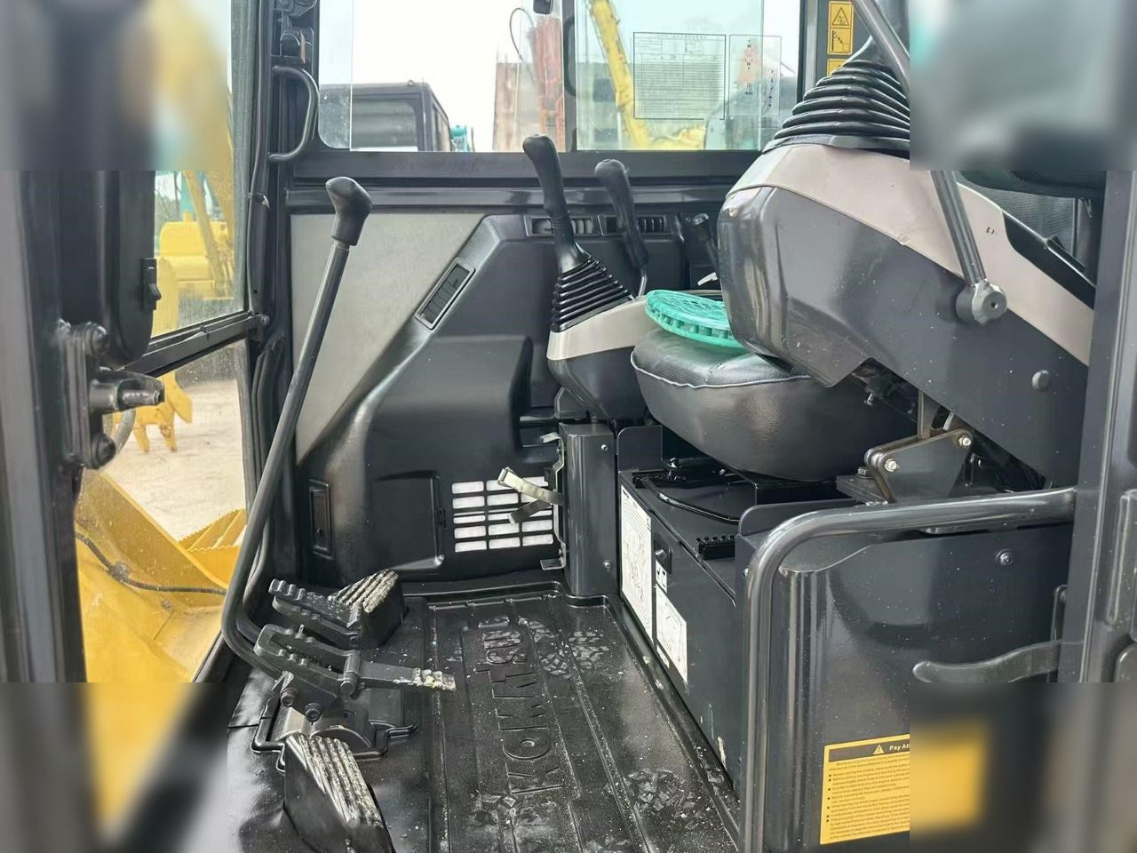 2021 Komatsu PC56-7 mini excavator interior cabin view