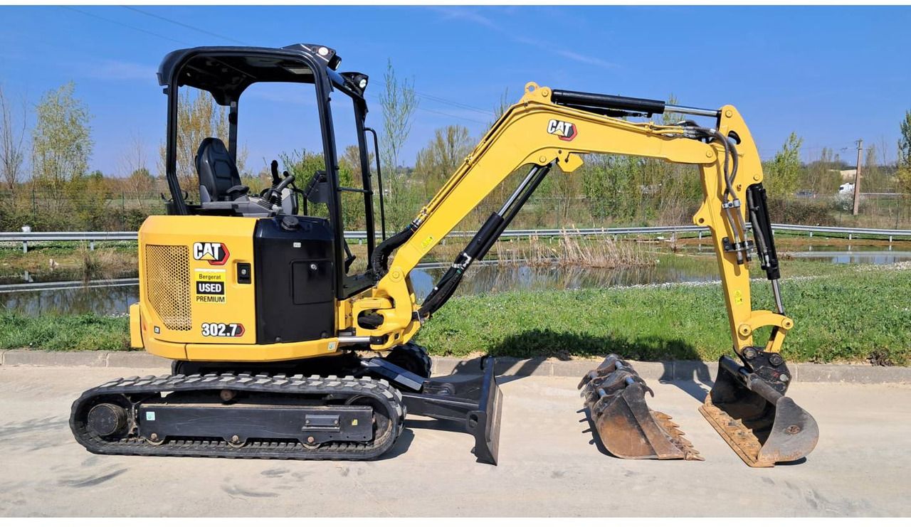 2023 Caterpillar 302.7 crawler excavator, side view 2023 Caterpillar 302.7 crawler excavator, side view
