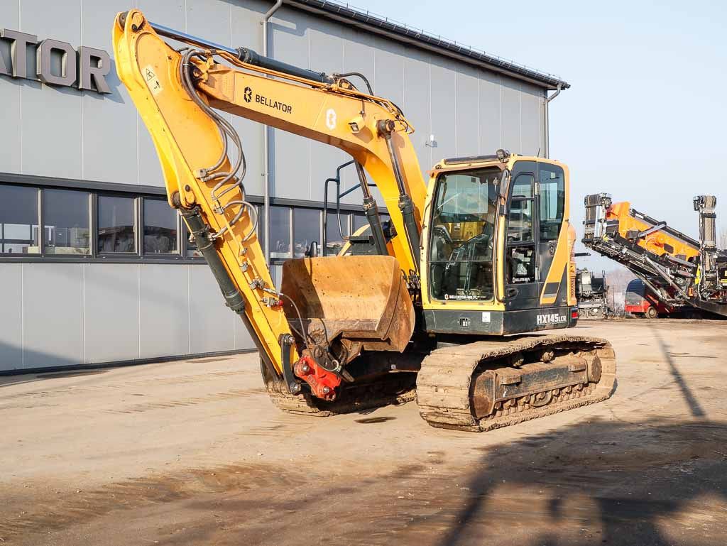 2018 Hyundai HX145LCR crawler excavator, front three-quarter view 2018 Hyundai HX145LCR crawler excavator, front three-quarter view