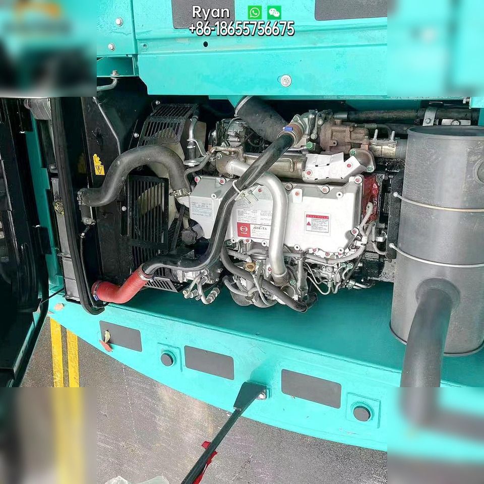 2021 Kobelco SK200D crawler excavator engine compartment view 2021 Kobelco SK200D crawler excavator engine compartment view