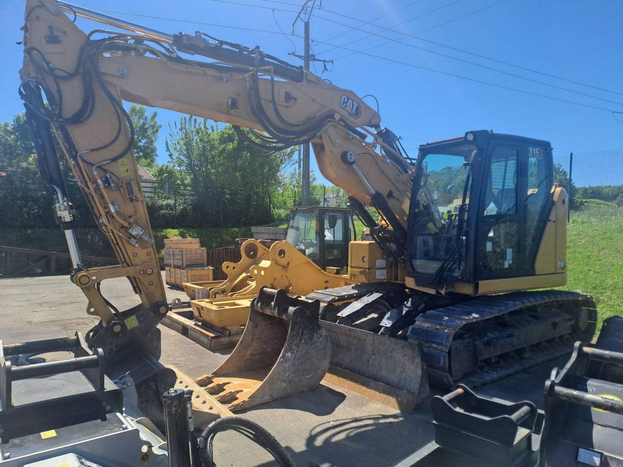 2024 Caterpillar 315 crawler excavator, side profile view