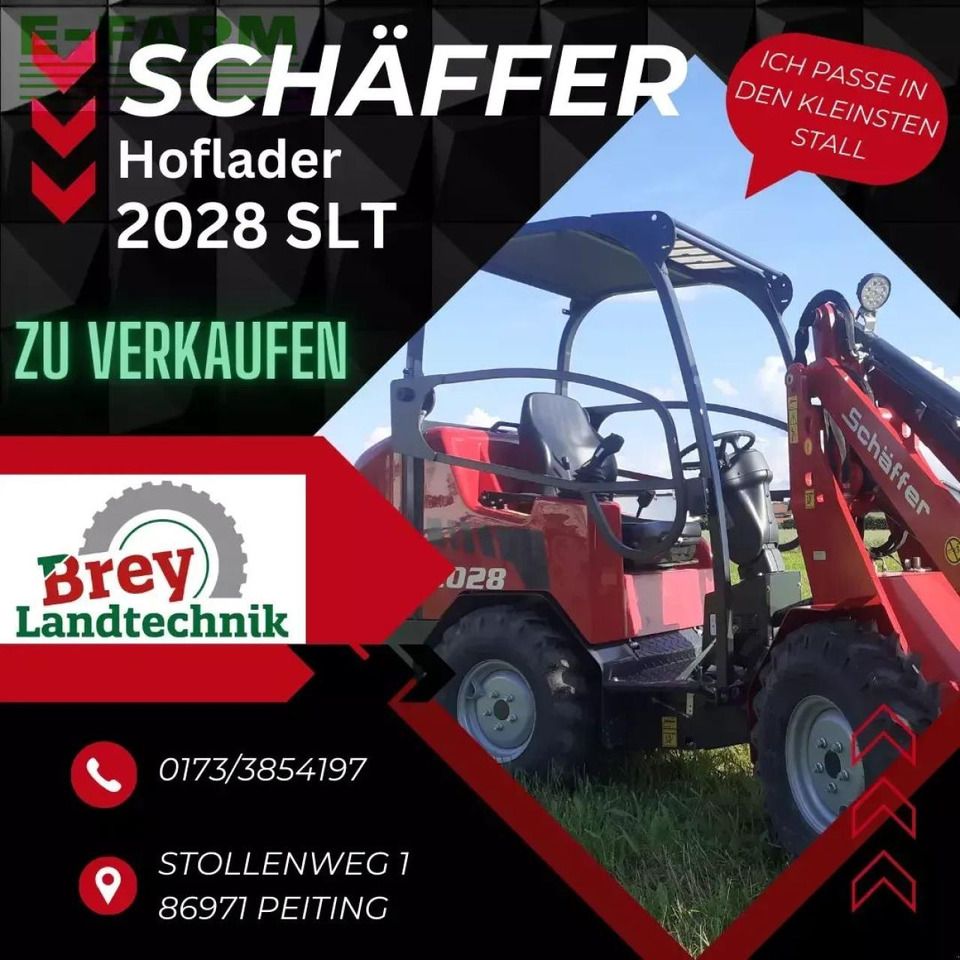 2024 Schäffer 2028 SLT mini excavator, side view 2024 Schäffer 2028 SLT mini excavator, side view