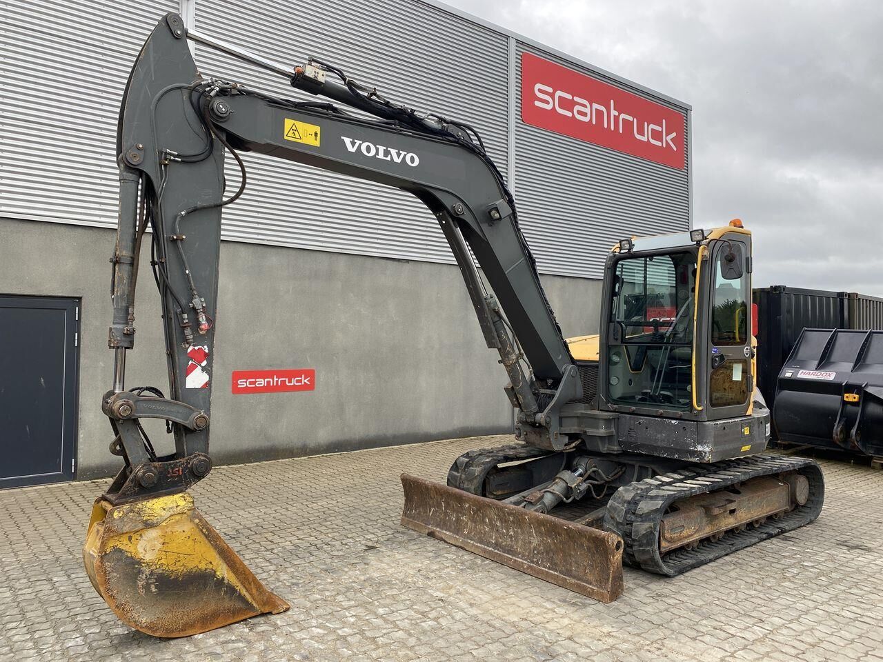 2015 Volvo ECR88 mini excavator, side view