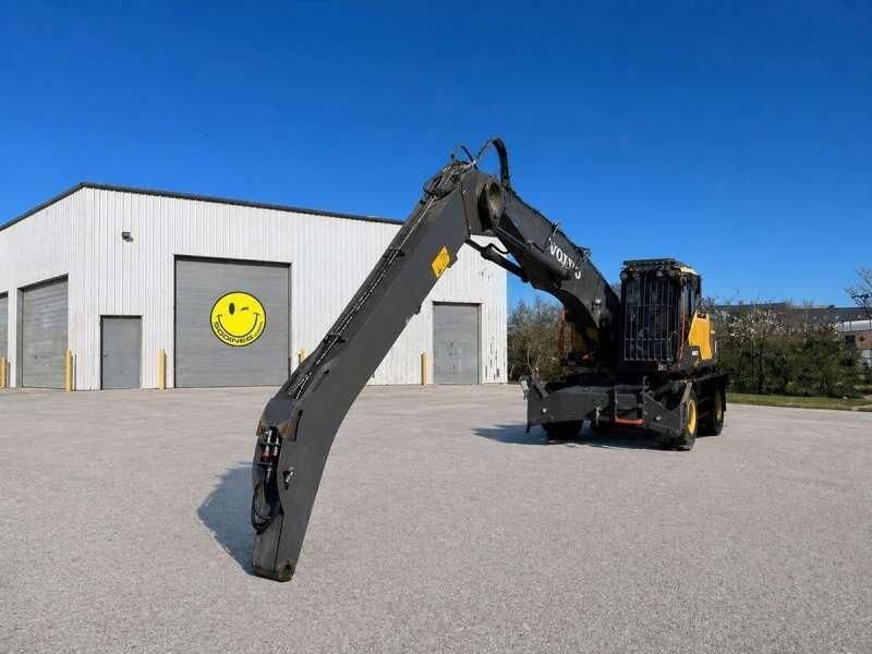 2021 Volvo EW240EMH material handler, rear three-quarter view 2021 Volvo EW240EMH material handler, rear three-quarter view