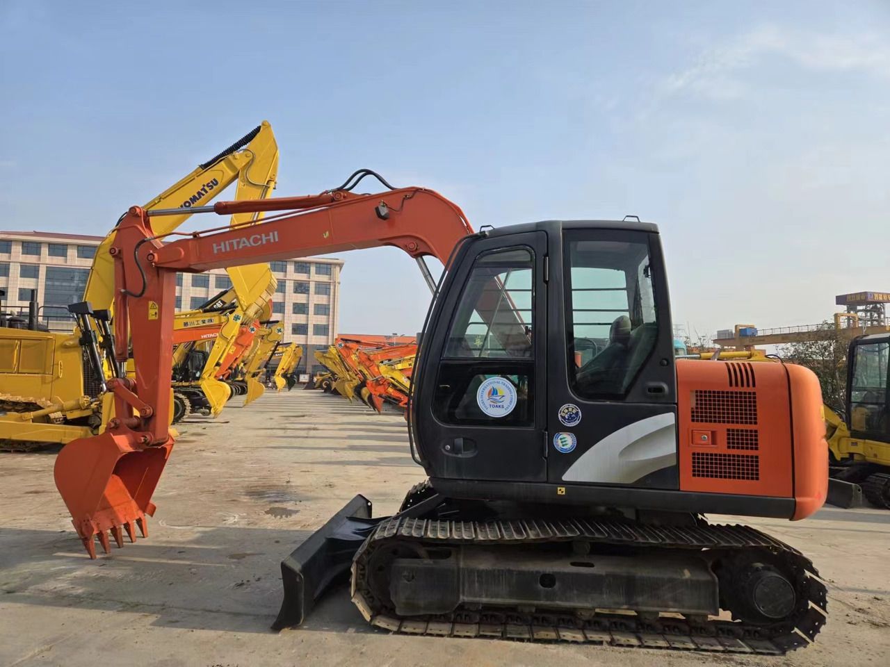 2022 Hitachi ZX60 mini excavator, side profile view 2022 Hitachi ZX60 mini excavator, side profile view