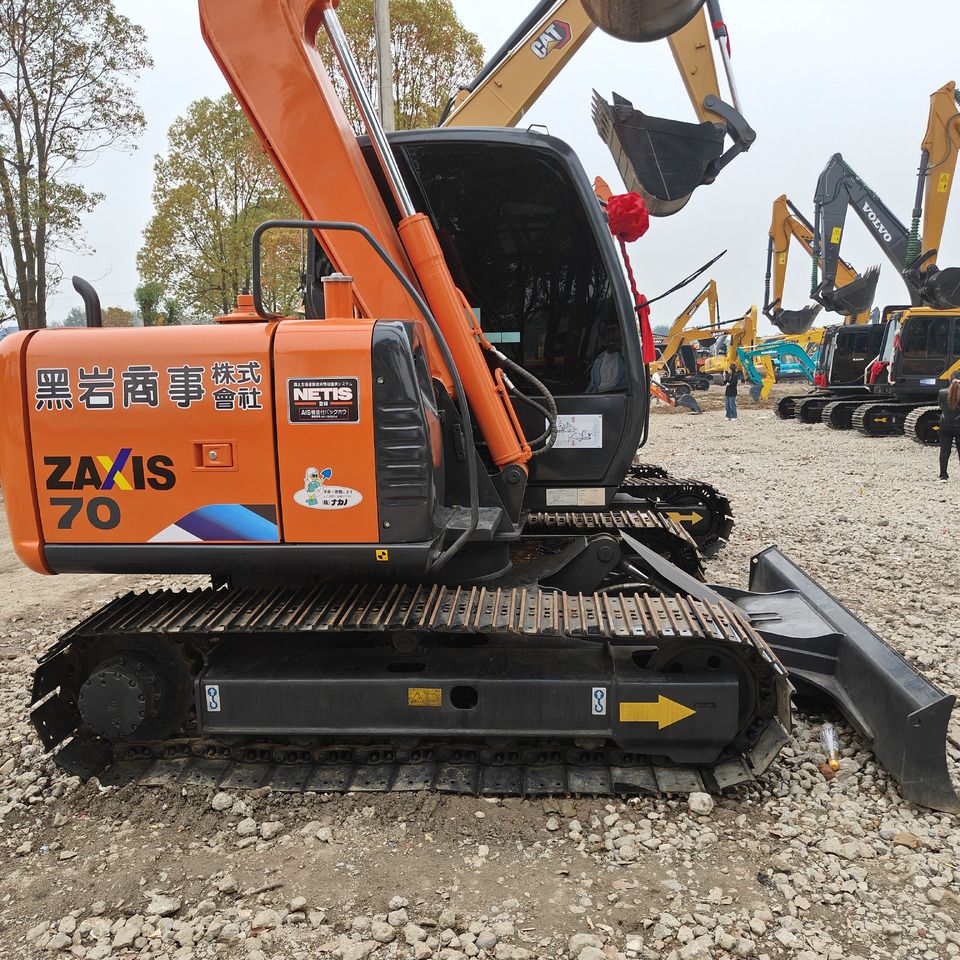 2023 Hitachi Zaxis 70 mini excavator side view 2023 Hitachi Zaxis 70 mini excavator side view