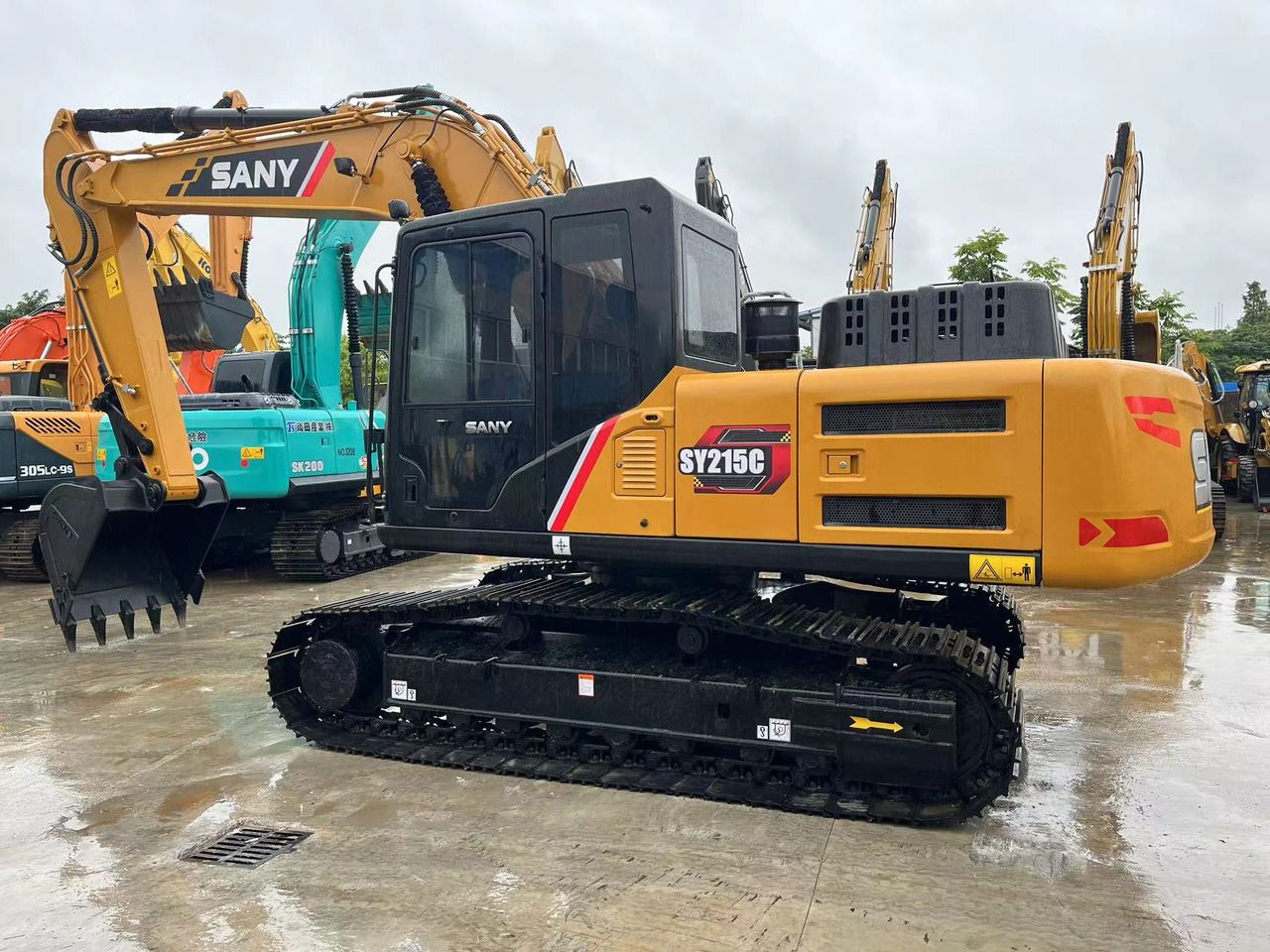 2023 Sany SY215C crawler excavator, side view