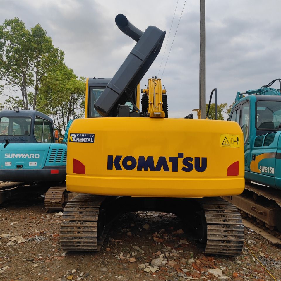 2023 Komatsu PC120-8 crawler excavator, rear view 2023 Komatsu PC120-8 crawler excavator, rear view