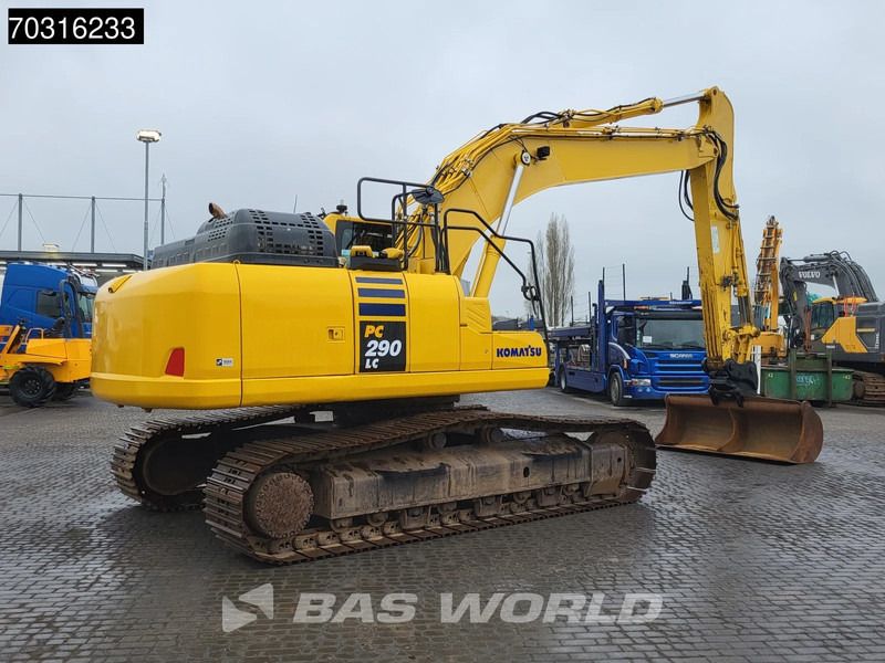 2018 Komatsu PC290LC-11 crawler excavator, rear three-quarter view