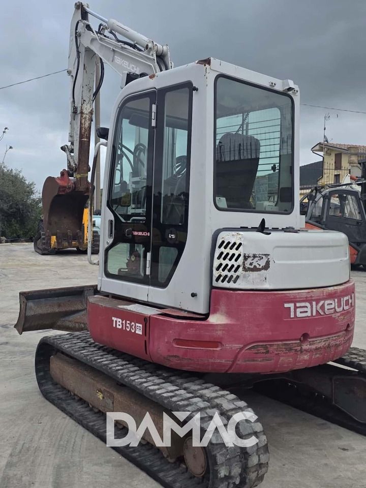 2007 Takeuchi TB153FR mini excavator, rear three-quarter view 2007 Takeuchi TB153FR mini excavator, rear three-quarter view