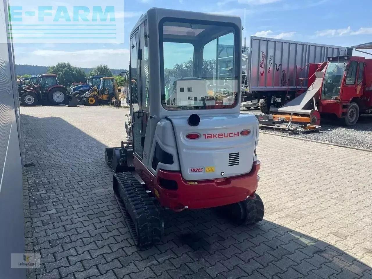 2022 Takeuchi TB225 V4 mini excavator rear view