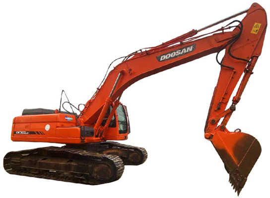2013 Doosan DX300LC crawler excavator, side profile view