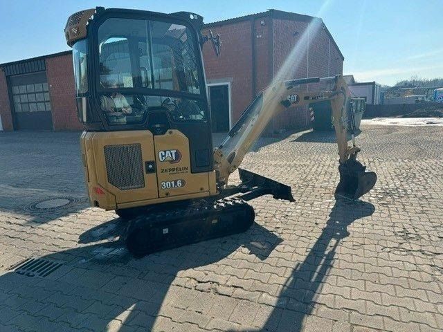 2022 Caterpillar 301.6 mini excavator, rear three-quarter view 2022 Caterpillar 301.6 mini excavator, rear three-quarter view