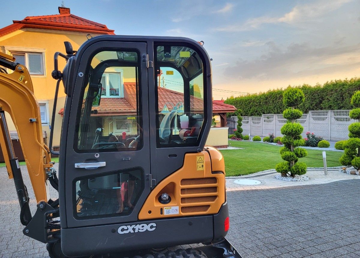 2022 CASE CX19C mini excavator side view of the cab 2022 CASE CX19C mini excavator side view of the cab