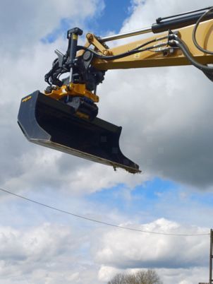 2023 Caterpillar 308C crawler excavator bucket and boom detail